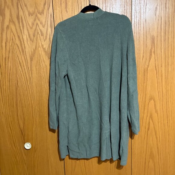 Old Navy Shaker Stitch Long Line Open Front Cardigan in Norfolk Pine size XL - Picture 6 of 6